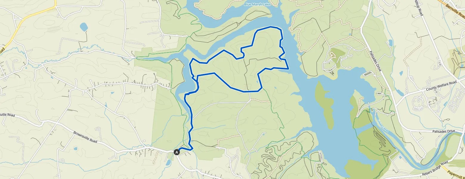 Lake Border Trail South Loop — Blue Marsh Lake National Recreation